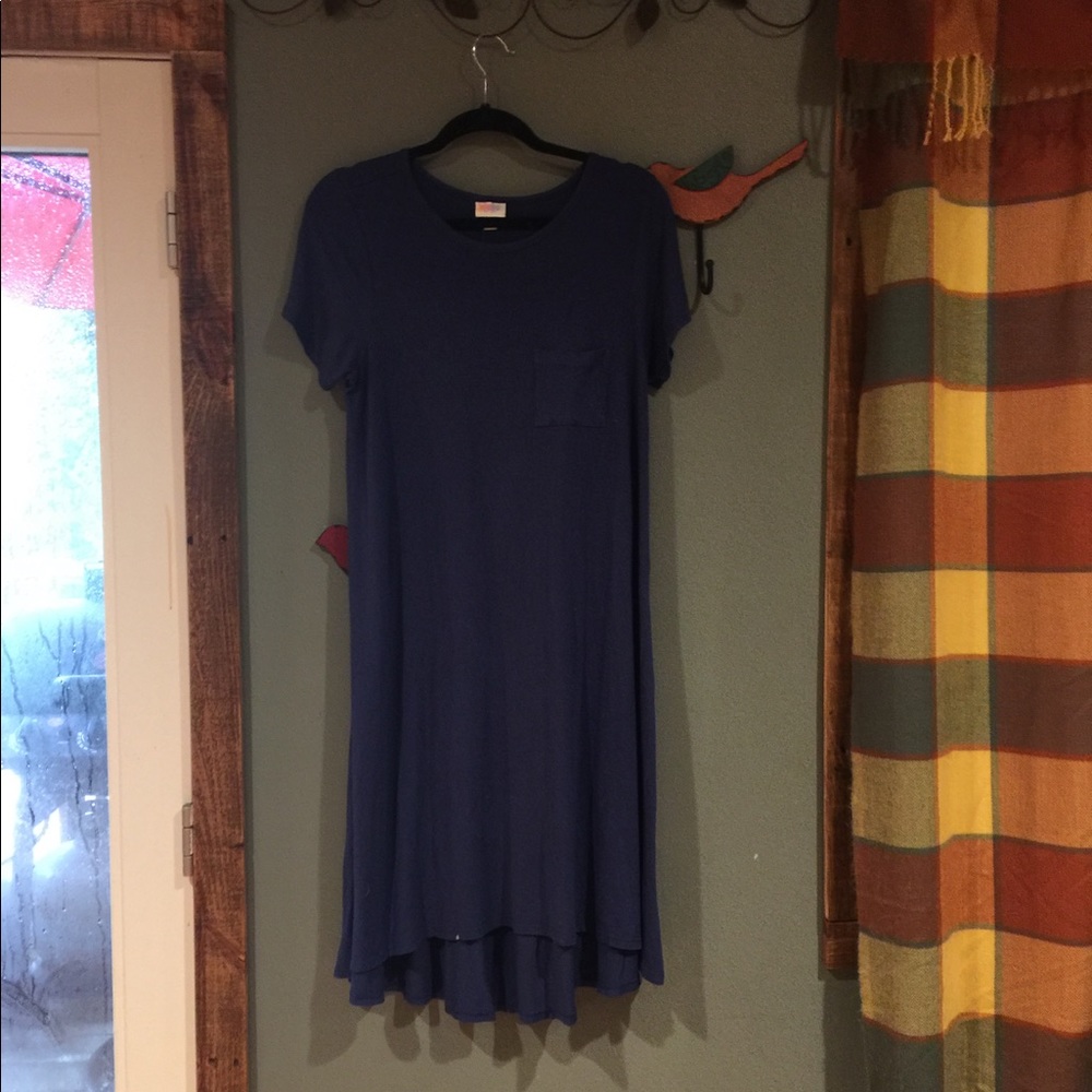 Carly dress, navy, size small.